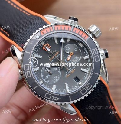 Best Copy Omega Planet Ocean 600m Chronograph Watches Gray Dial