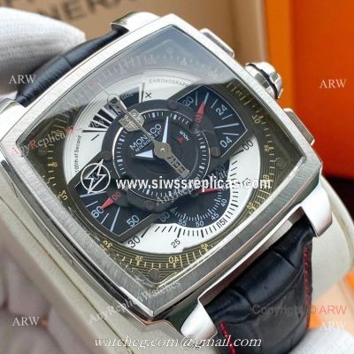 New Copy TAG Heuer Monaco Mikrograph Watch SS Black Dial