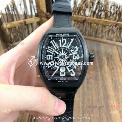 Copy Franck Muller Vanguard V45 Men Watch All Black