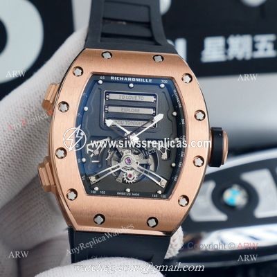 Sexy Time Richard Mille RM69 Rose Gold Tourbillon Erotic Automatic Watch Replica