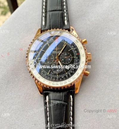 Copy Breitling Navitimer 01 Chronograph Watch Rose Gold Case