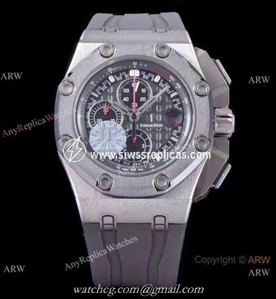 (JF) Swiss Replica Audemars Piguet Royal Oak offshore Schumacher SS Grey Index Dial