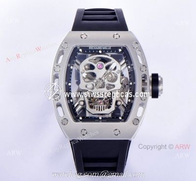 JB Factory Richard Mille Skull Watch For Sale RM 52-01 Tourbillon For Men Replica