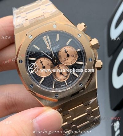 OM Factory Audemars Piguet Royal Oak Chronograph 26331or Watch Rose Gold 41mm