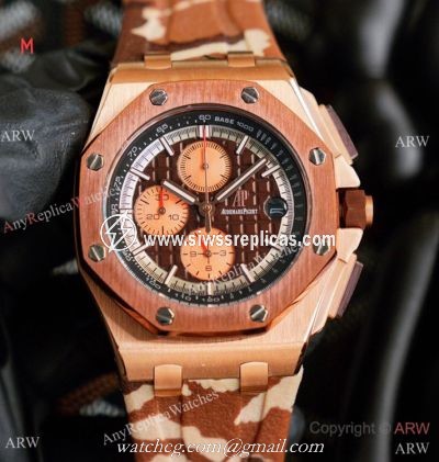 Japan Grade Audemars Piguet Royal Oak Offshore Watches Rose Gold Case