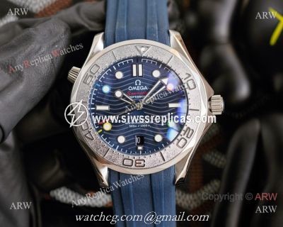 2021 New! Omega Seamaster Nekton Edition Watch Blue Dial Rubber Strap
