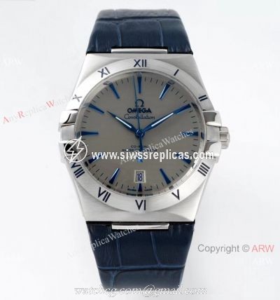 2021 New! AI Factory Copy Omega Constellation Gray Dial Watch Swiss 8800 Movement