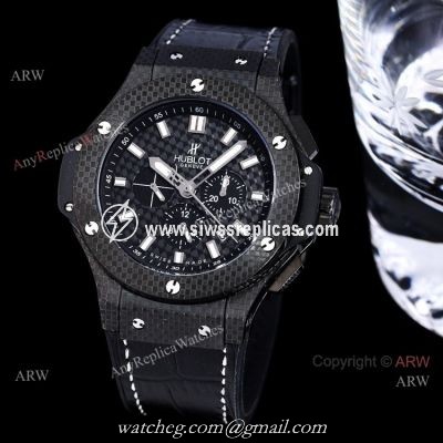 Hublot Big Bang 48mm All Black Carbon Fiber Automatic Watch High Copy