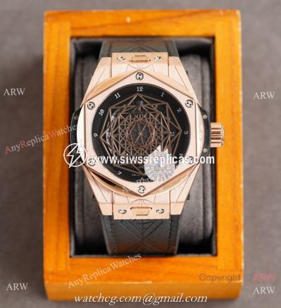 Z Factory Copy Hublot Big Bang Sang Bleu Watch Rose Gold Citizen Movement