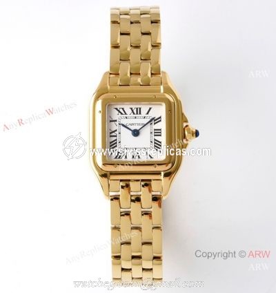 BV factory 1:1 Replica Panthere De Cartier Yellow Gold 22mm Watch