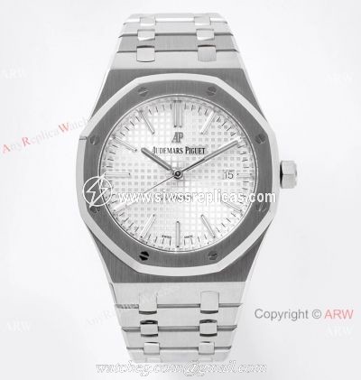 New! ZF Factory V2 Version Audemars Piguet Royal Oak Silver Dial 15400 Watch