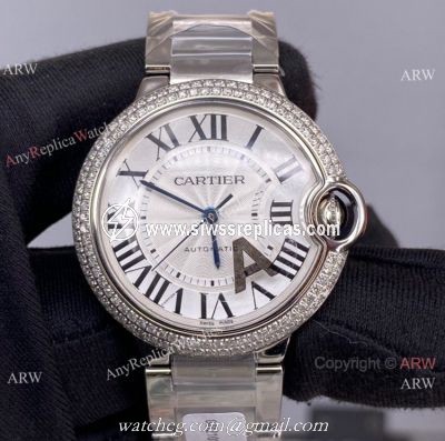 V6 Factory Swiss Grade Cartier Ballon Bleu De 36mm Watch Automatic Movement