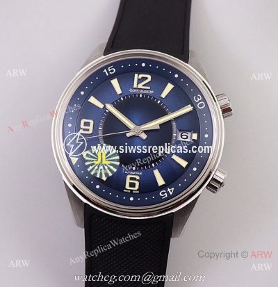 Swiss Copy Jaeger-LeCoultre Polaris Date Q9068681 Watch Blue Dial