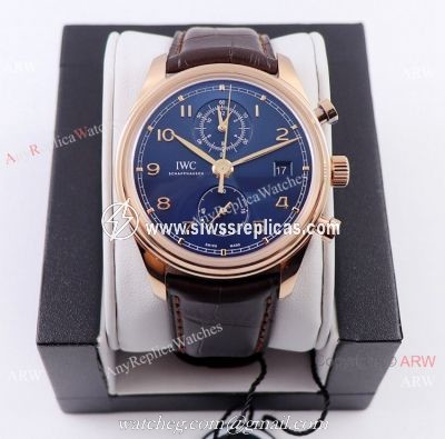 Swiss Replica ZF Factory IWC Portuguese Classic Bucherer Blue Edition Watch New!