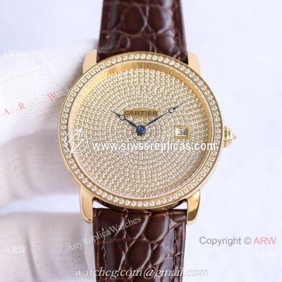 TW Factory Swiss Grade Replica Cartier Ronde Solo de Diamond Watch 42mm