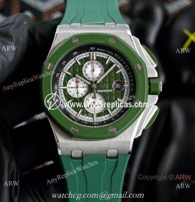 New Copy Audemars Piguet Royal Oak Offshore Chronograph Watches Green Version