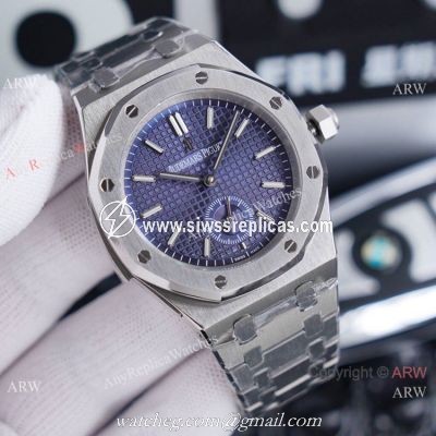 New Audemars Piguet 1252 Royal Oak Replica Watch Blue Dial Stainless Steel 42mm