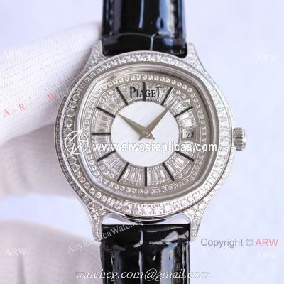 TW Factory Piaget Black-Tie Stainless Steel Diamond Watch 41mm