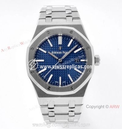 New! ZF Factory V2 Version Audemars Piguet Royal Oak 15400 Watch Stainless Steel Blue Dial