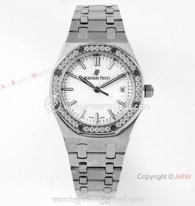 2021 New Swiss Audemars Piguet Royal Oak Selfwinding caliber 5800 Watch Stainless Steel Diamond Bezel 34mm