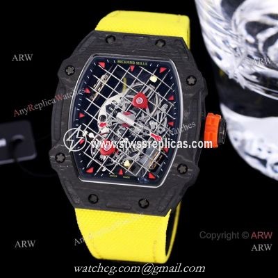 2021 New Richard Mille RM 27-04 Tourbillon Rafael Nadal Tennis Court Watch Best Replica
