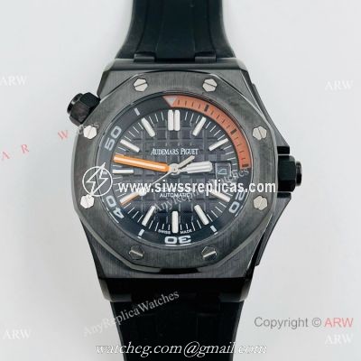 Best Replica Audemars Piguet Royal Oak Offshore Diver Watches Black Steel