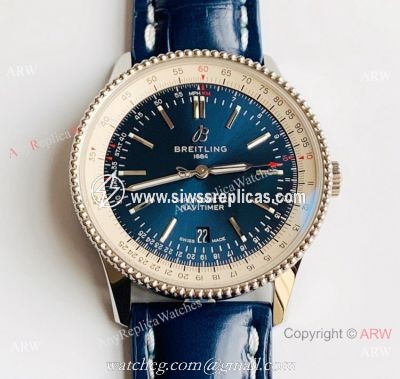 V7 Factory Swiss Breitling Navitimer 1 Automatic Blue Dial Watch SW200 Movement