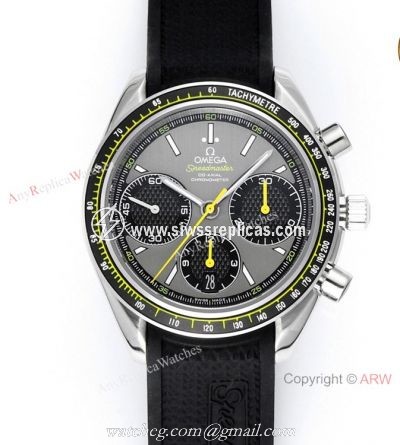 HRF Swiss Replica Omega Speedmaster Racing Gray Dial Watch
