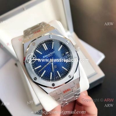 2021 NEW! Clone Audemars Piguet Royal Oak Jumbo Watch Blue Gradient Dial