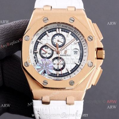 JF 1:1 Swiss Audemars Piguet Royal Oak Offshore 26408or Watch Leather Strap 44mm
