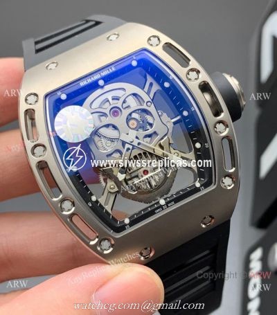 ZF Factory Richard Mille RM 052 Skull Tourbillon Watch Titanium