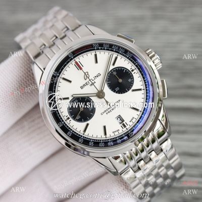 Swiss Copy Breitling Premier BLS A7750 Chronograph Watch Black Sub-dials