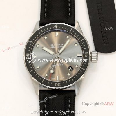 Swiss Replica Blancpain Fifty Fathoms Bathyscaphe GF 1-1 Cal.1315 Watch Gray Ceramic