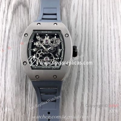 Swiss Richard Mille RM17-01 Tourbillion Watch Titanium Case
