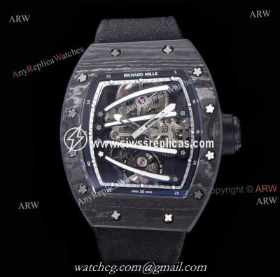 Yohan Blake Richard Mille 59-01 Black TPT Carbon Replica Watch