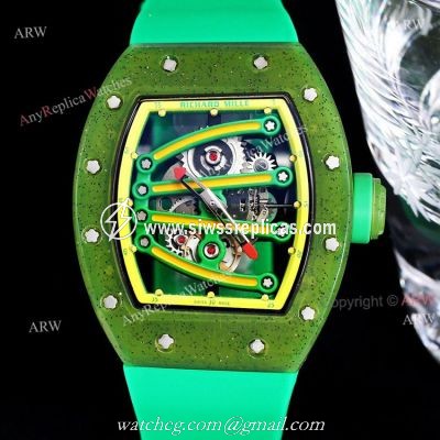 Green Richard Mille RM 59-01 Yohan Blake Tourbillon Watch Replica