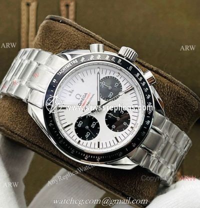 2021 New! Swiss Omega Speedmaster 7750 Panda Dial Watch