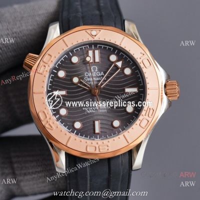 Swiss Quality Omega Seamaster Nekton Edition Diver 300m Watch Two Tone Rose Gold