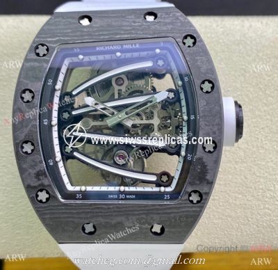 Super Clone Richard Mille Rm59-01 Tourbillon Yohan Blake Watch Carbon 42mm