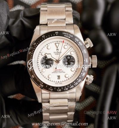 Clone Tudor Heritage Black Bay Automatic Watch Stainless steel White Dial