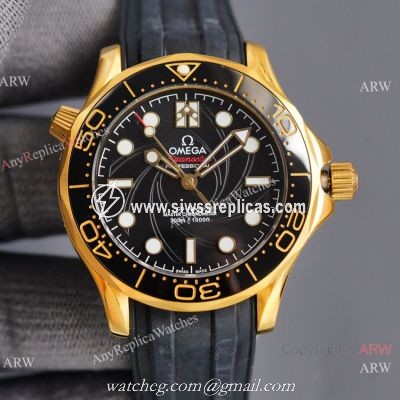 Swiss Quality Omega James Bond Limited Edition 300m Watch Citizen 8215 Rubber Strap