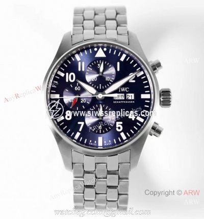 ZF Factory v2 IWC Pilots 7750 Replica Watch Bucherer Blue Dial Stianless Steel