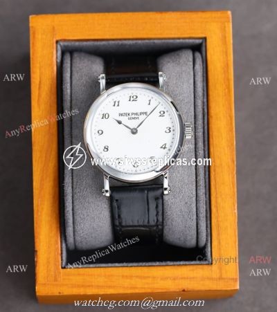 Swiss Patek Philippe Ultra-Thin Automatic Lady Watch Calatrava 7200R White Dial