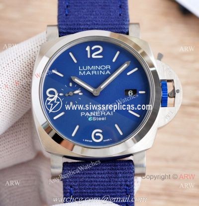 NEW! Clone Panerai Luminor Marina Esteel Blu Profondo Watch Pam 01157