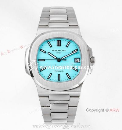 PPF Factory Swiss Patek Philippe Nautilus Tiff any 170th anniversary limited edition Watch 40mm