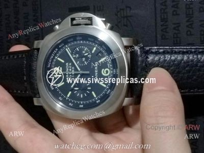 High Quality Panerai Flyback Chronograph Watch Black Dial