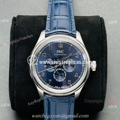 IWS Factory V2 IWC Portuguese Perpetual Calendar Watch Blue Moonphase Dial 40mm