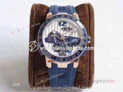 New Replica Swiss Ulysse Nardin El Toro White Dial Watch Rose Gold