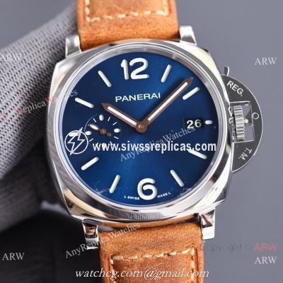 Replica Panerai Luminor Due Bucherer Blue Watch Small Size 42mm