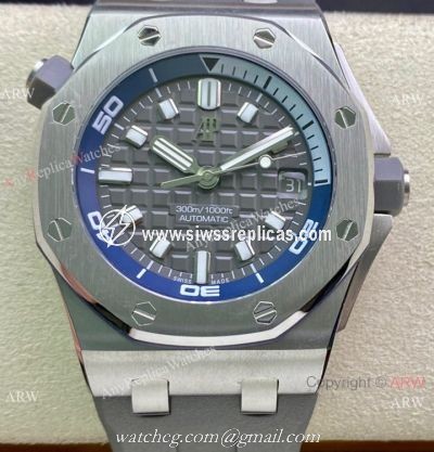 Swiss Copy Audemars Piguet Royal Oak Offshore Diver 15720st Gray Dial 42mm